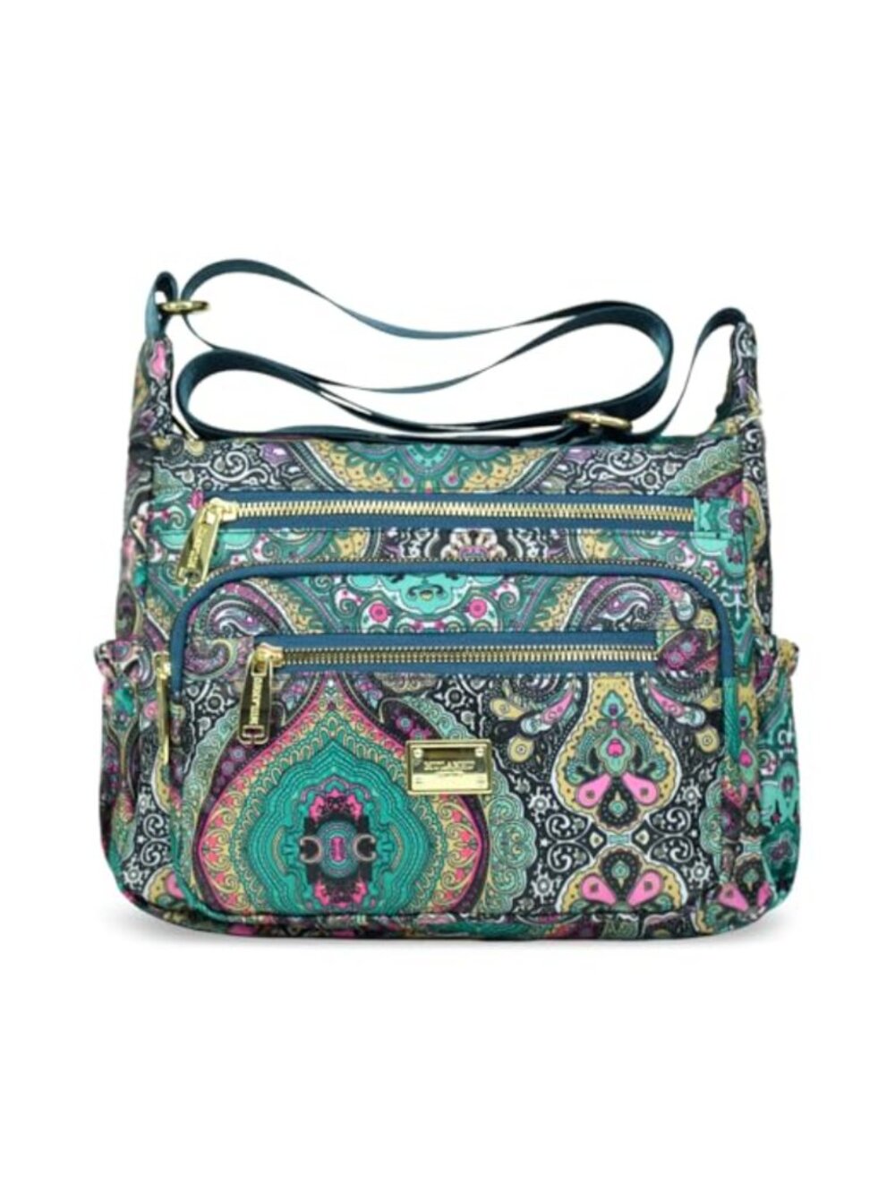 WITERY Women's Waterproof Nylon Crossbody Purse Multi-Pocket Shoulder Bag